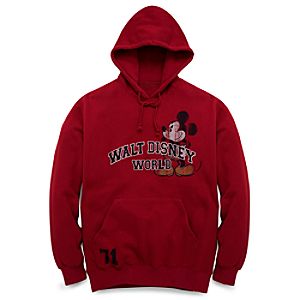 Walt Disney World Resort Mickey Mouse Hoodie in a Bag for Men -- Red