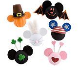 All-Holiday Mickey Mouse Antenna Toppers -- 6-Pc.