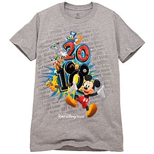 2010 Walt Disney World Resort Tour Tee for Men -- Gray