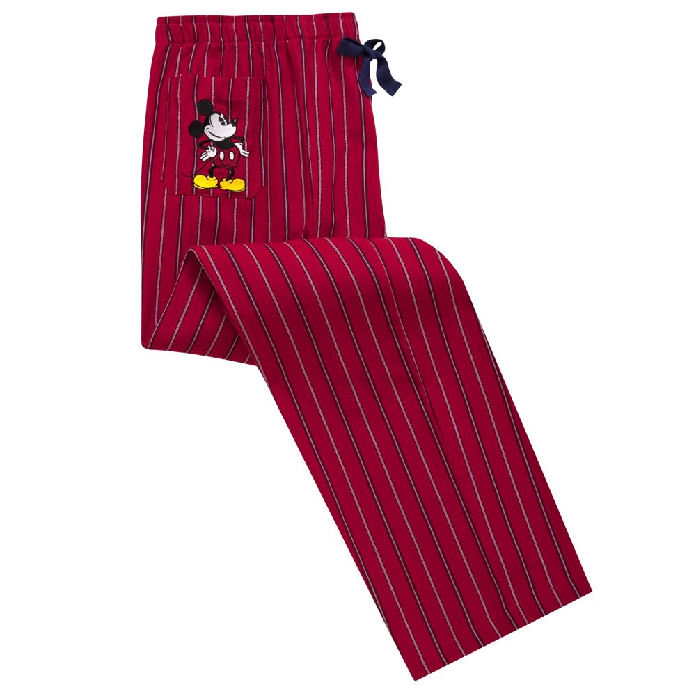Striped Mickey Mouse Lounge Pants for Men
