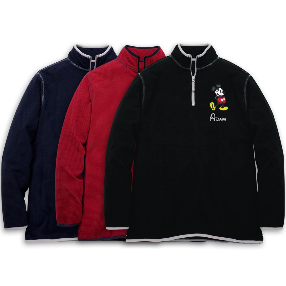 Personalized Fleece Mickey Mouse Pullover for Men