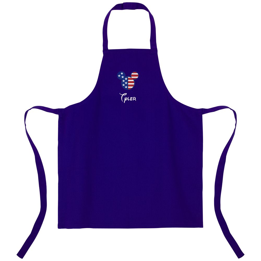 Personalized Flag Mickey Mouse Apron for Kids