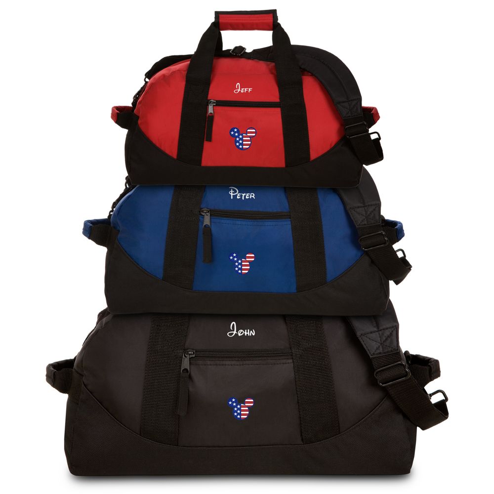 Personalized Mickey Mouse Flag Icon Duffel Bag