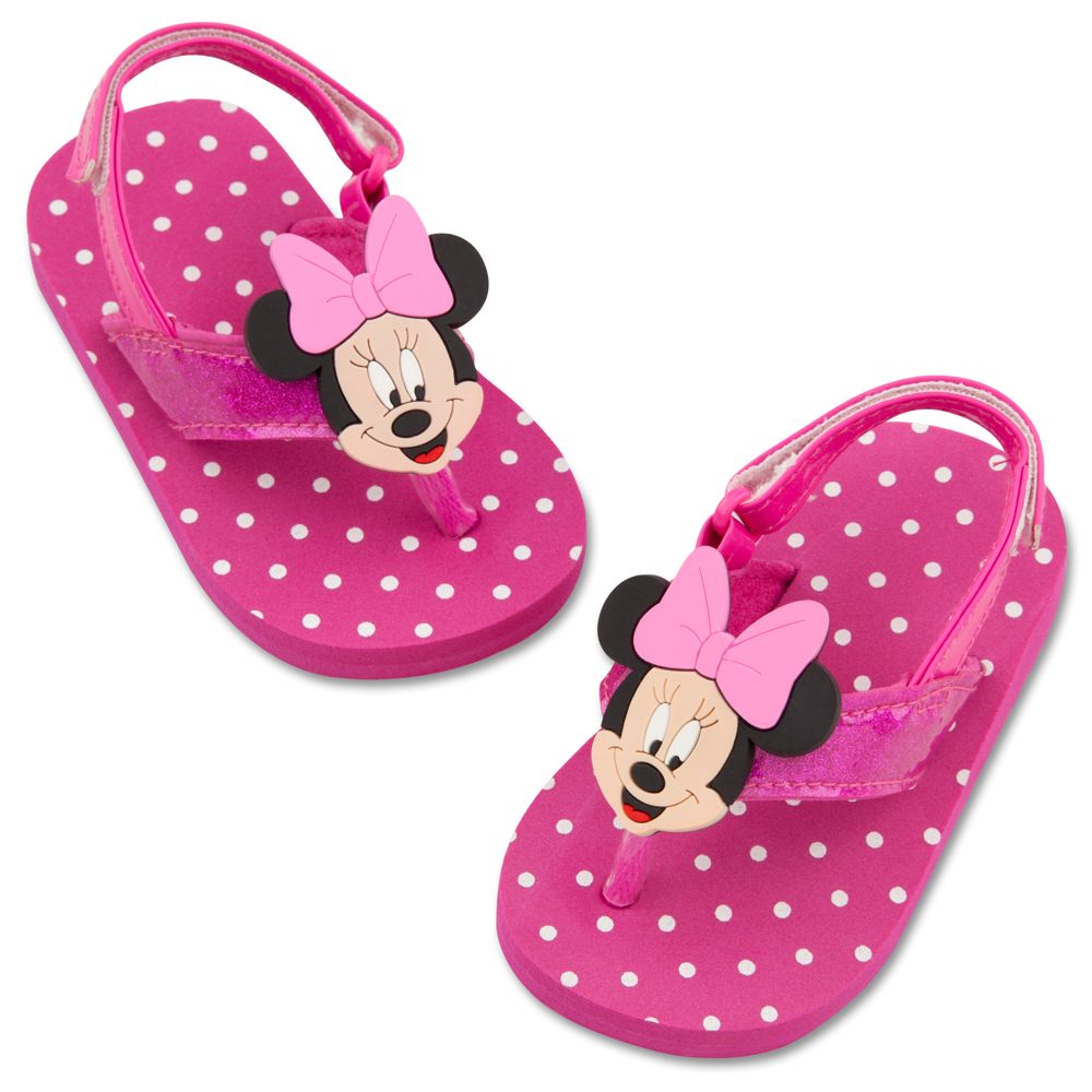Minnie Mouse Flip Flops for Baby Girls