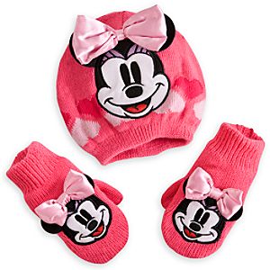 Minnie Mouse Hat and Mittens Set for Baby