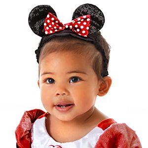 Minnie Mouse Ear Headband for Baby with Red Bow