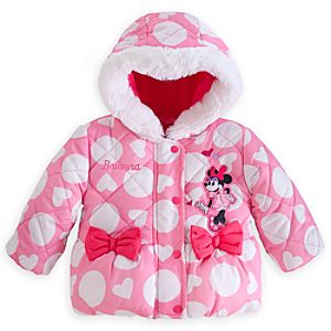 Minnie Mouse Puffy Jacket for Baby - Personalized