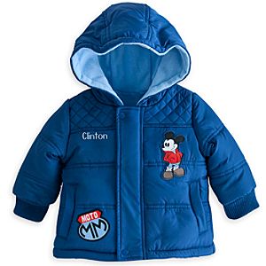 Mickey Mouse Hooded Puffy Jacket for Baby - Personalizable