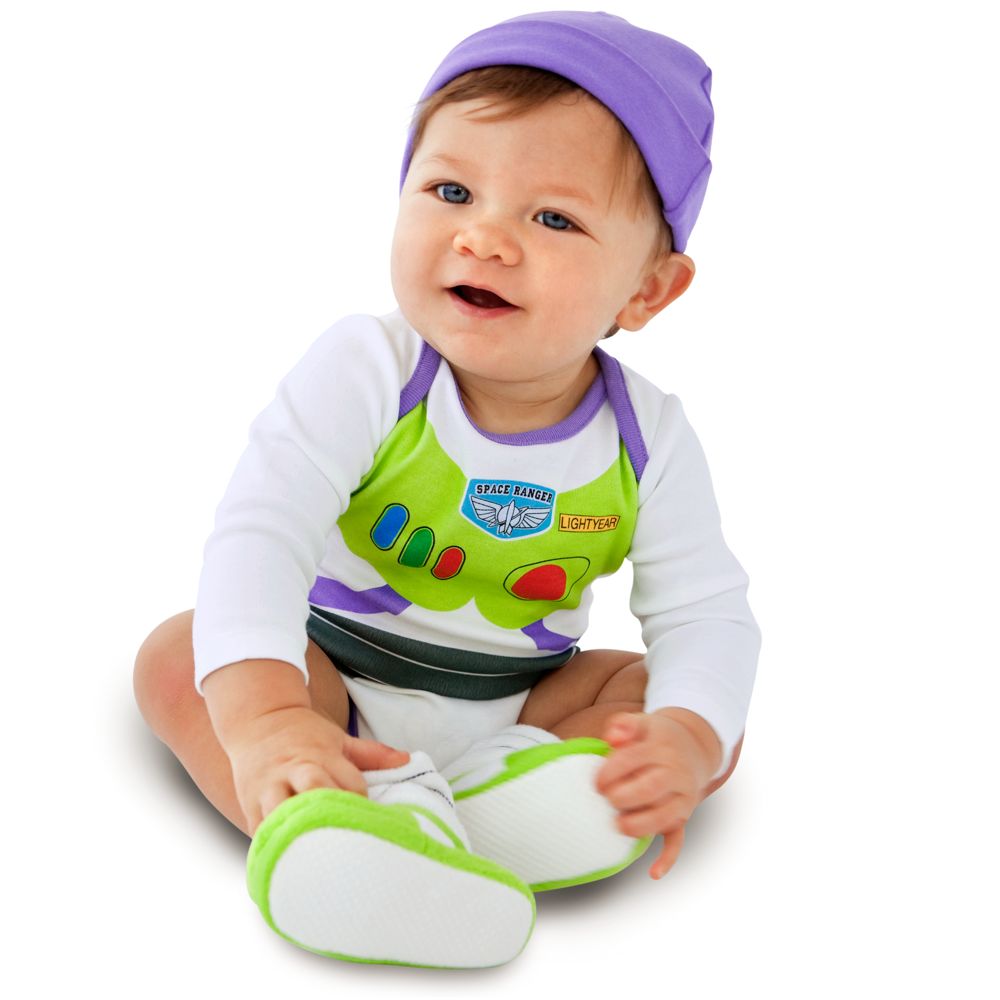 Buzz Lightyear Costume Bodysuit and Cap for Baby Boys -- Made With Organic Cotton