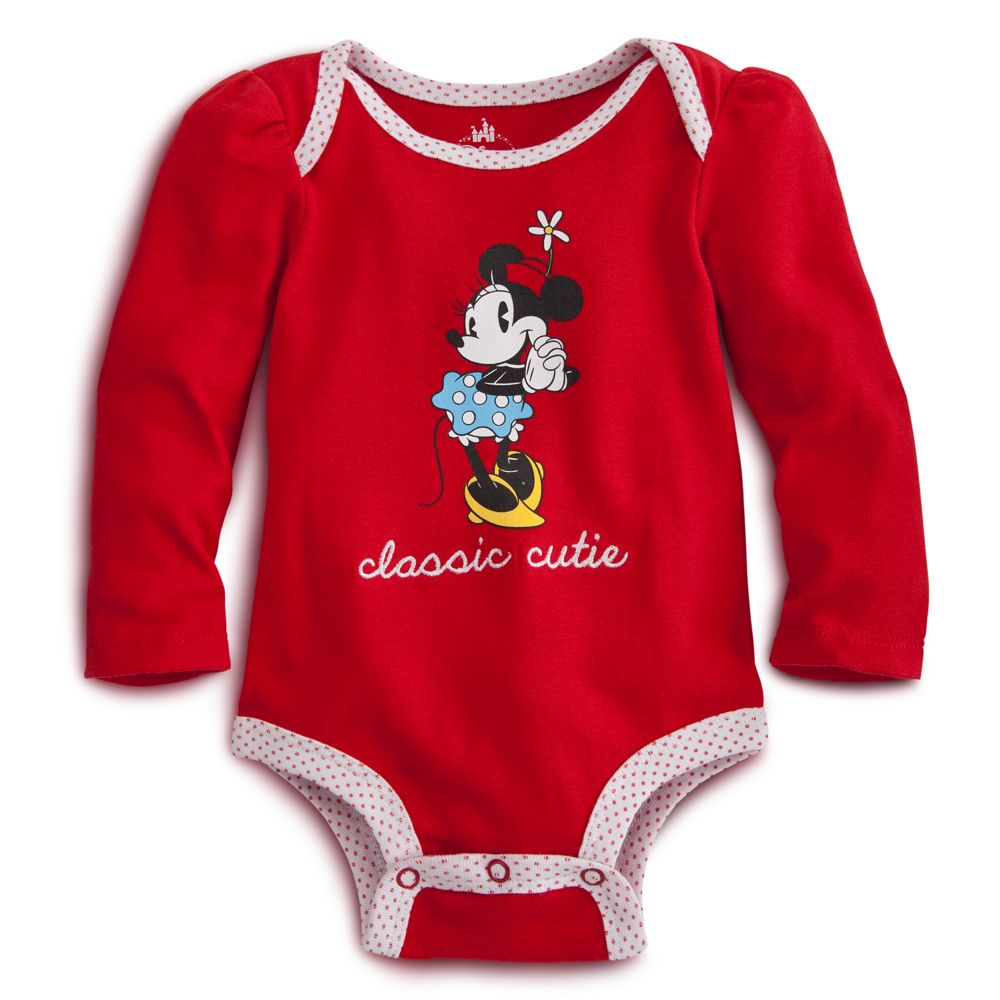 Minnie Mouse Disney Cuddly Bodysuit for Baby - Red