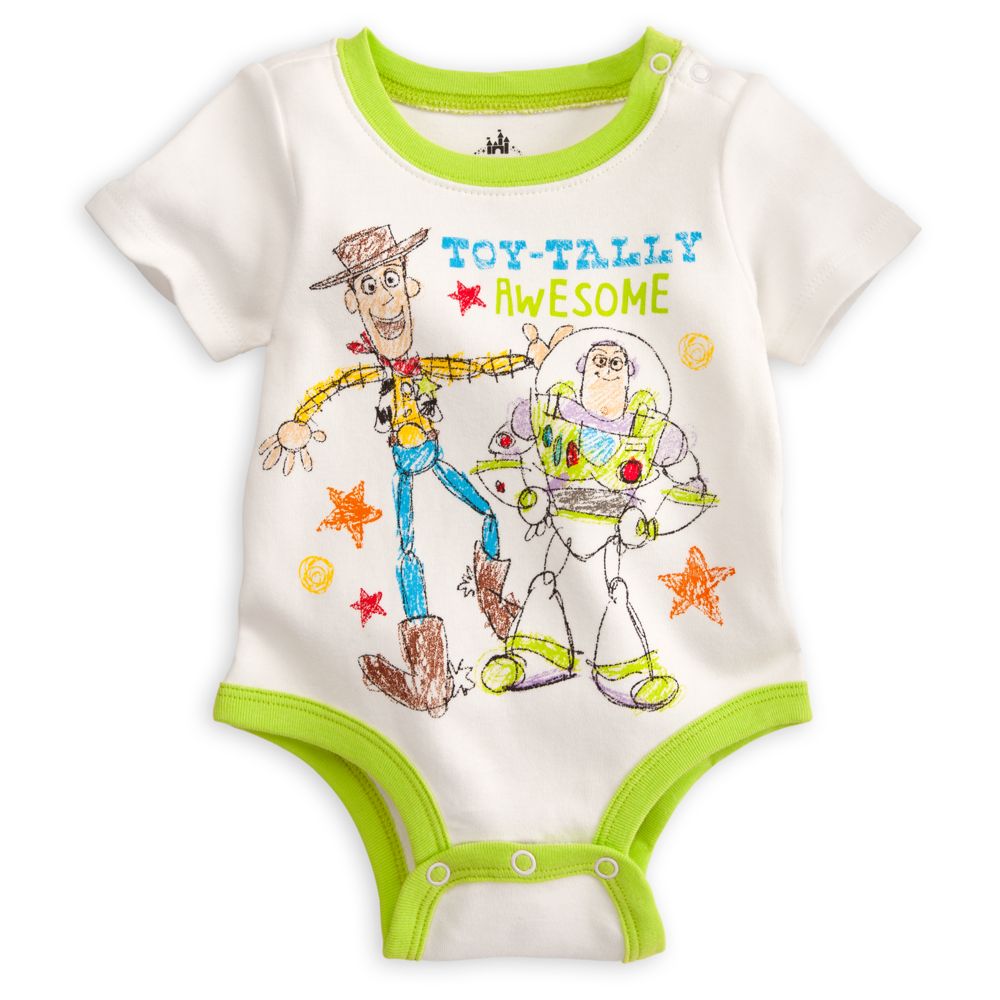 Woody and Buzz Disney Cuddly Bodysuit for Baby