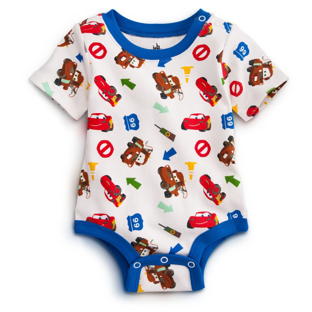 Mater and Lightning McQueen Disney Cuddly Bodysuit for Baby