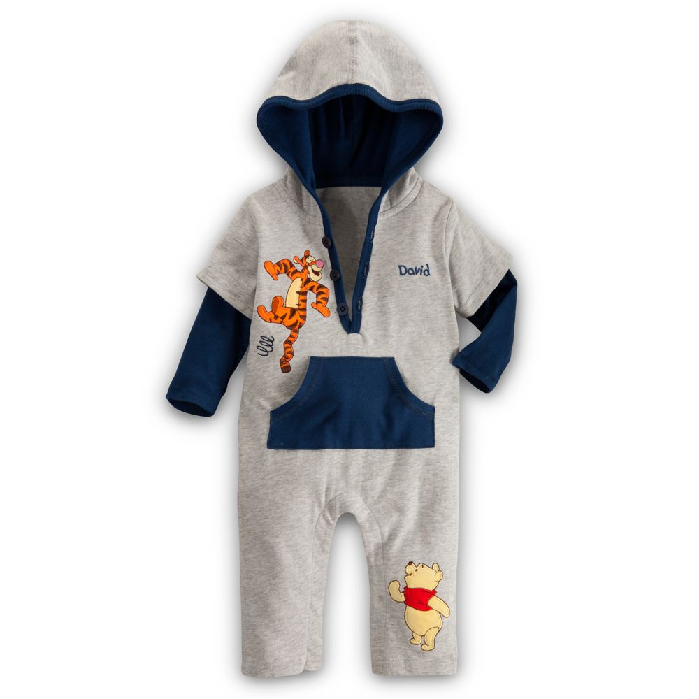 Winnie the Pooh and Tigger Coverall for Baby - Personalizable