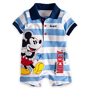 Mickey Mouse Polo One Piece for Baby - Personalizable