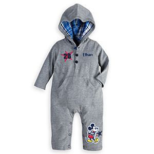 Mickey Mouse Hooded Coverall for Baby