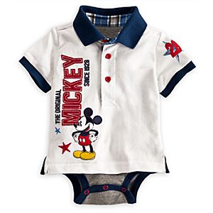 Mickey Mouse Polo Disney Cuddly Bodysuit for Baby