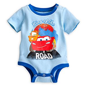 Lightning McQueen and Tow Mater Disney Cuddly Bodysuit for Baby