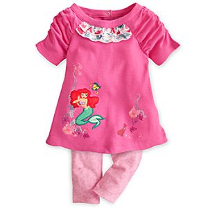 Ariel Dress with Leggings Set for Baby