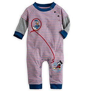 Mickey Mouse and Donald Duck Coverall for Baby