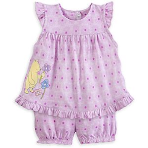 Winnie the Pooh Knit Top and Bloomer Set for Baby