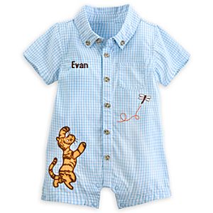 Tigger Classic Woven Romper for Baby - Personalizable