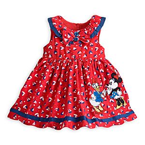Minnie Mouse and Daisy Duck Woven Dress for Baby