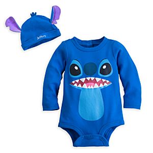 Stitch Disney Cuddly Bodysuit Set for Baby - Personalizable