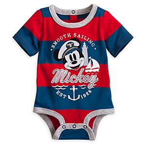 Mickey Mouse Nautical Disney Cuddly Bodysuit for Baby