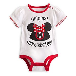 Minnie Mouse Mouseketeer Disney Cuddly Bodysuit for Baby