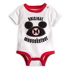 Mickey Mouse Mouseketeer Disney Cuddly Bodysuit for Baby