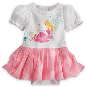 Aurora Disney Cuddly Bodysuit with Tutu for Baby