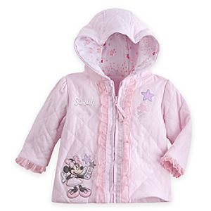 Minnie Mouse Quilted Hoodie for Baby - Personalizable