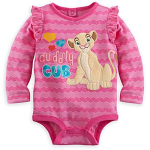 Nala Long Sleeve Disney Cuddly Bodysuit for Baby