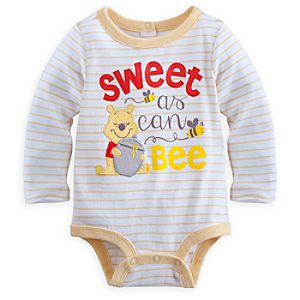 Winnie the Pooh Long Sleeve Disney Cuddly Bodysuit for Baby