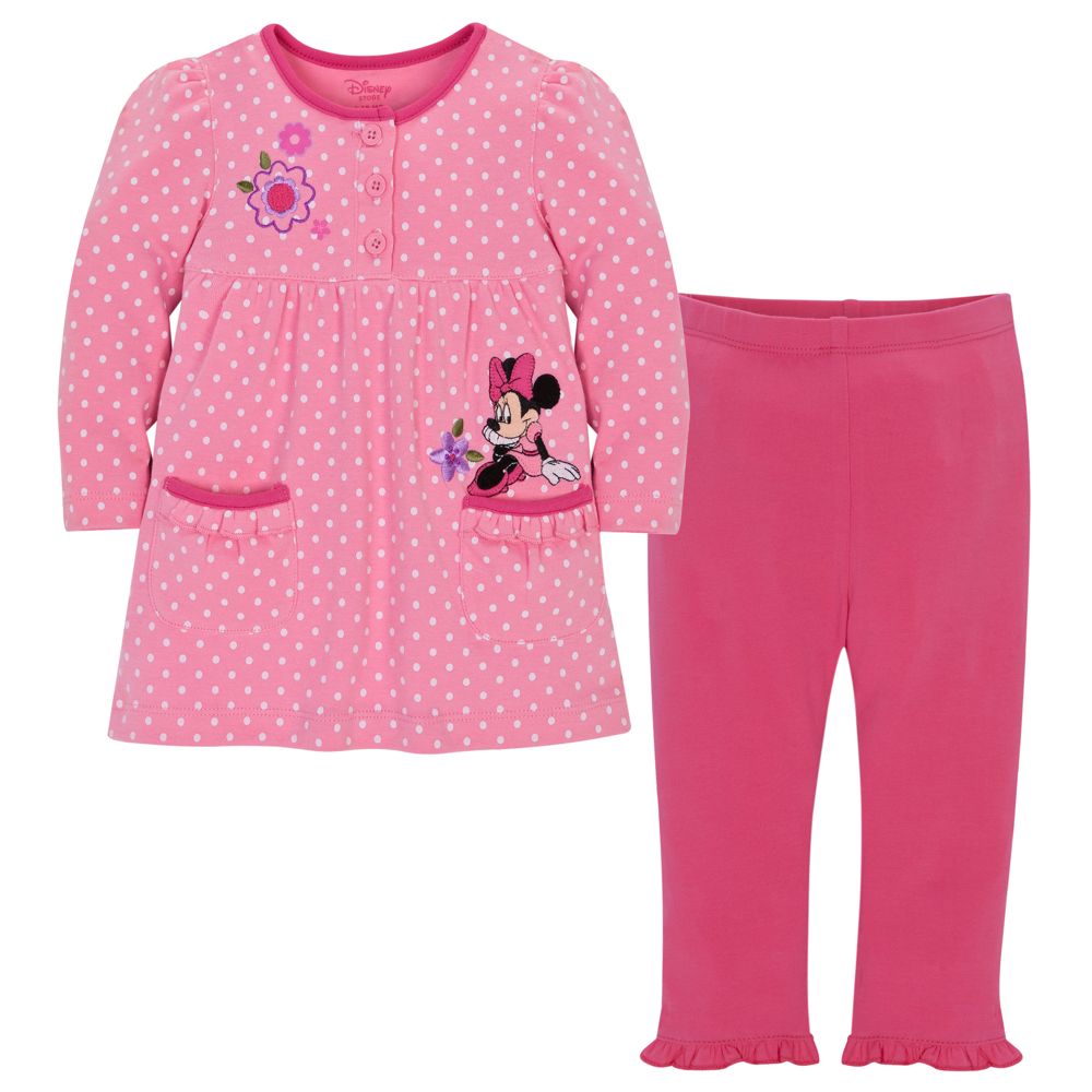 Minnie Mouse Dress and Legging Set for Baby Girls -- 2-Pc. -- Made With Organic Cotton