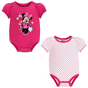 Minnie Mouse Bodysuit Set for Baby Girl -- 2-Pc.