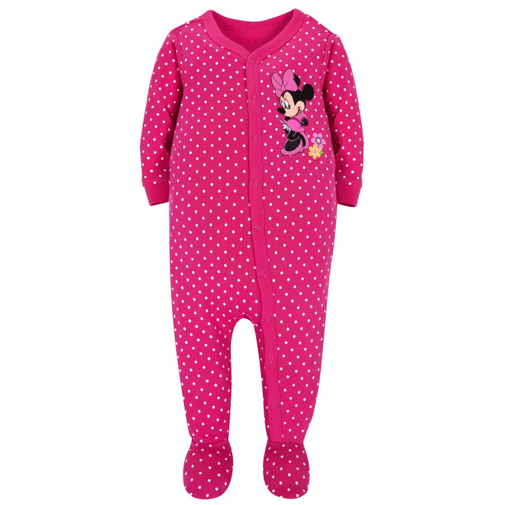 Personalizable Polka Dot Minnie Mouse Stretchie for Baby Girls