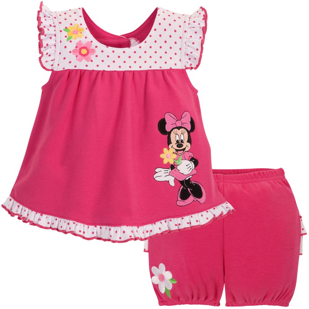 Ruffled Minnie Mouse Dress Set for Baby Girl -- 2-Pc.