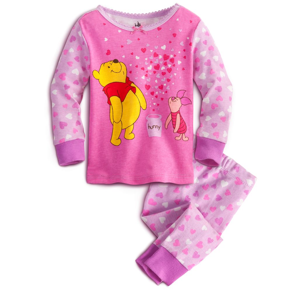Winnie the Pooh and Piglet PJ Pal for Baby - Pink