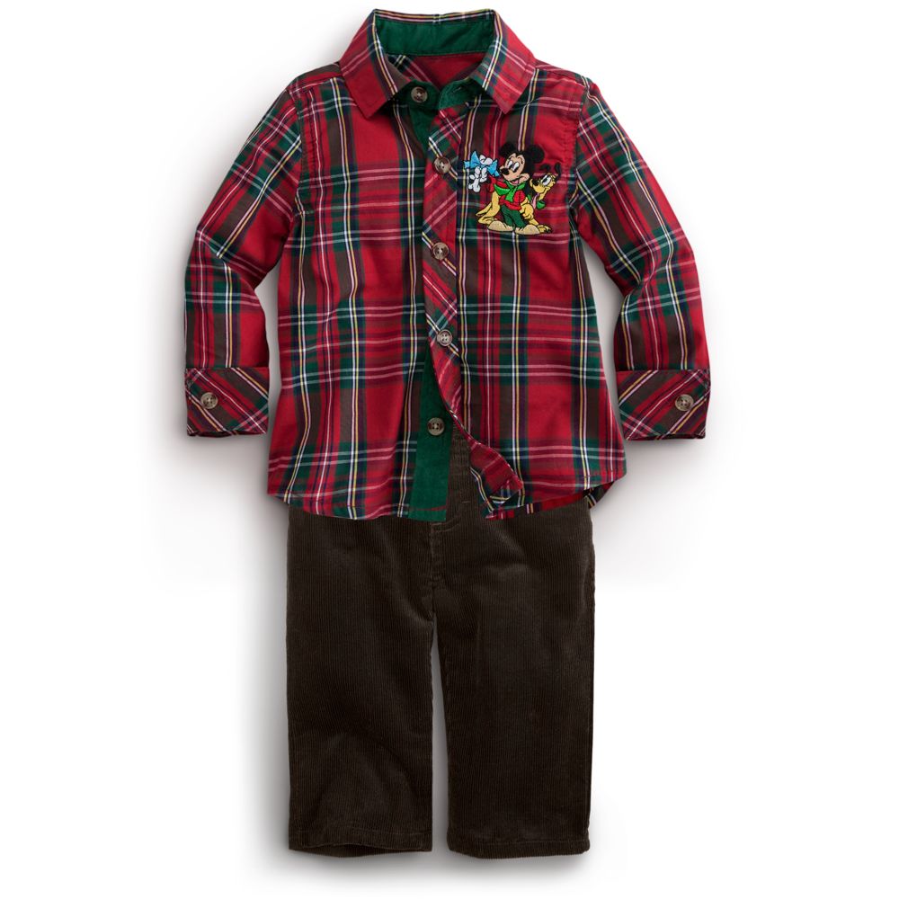 Mickey Mouse Shirt and Pants Set for Baby - Holiday 2-Pc.