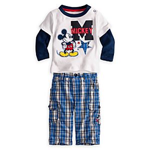 Mickey Mouse Shirt and Pants Set for Baby