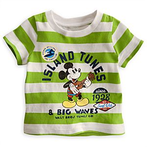 Mickey Mouse Striped Tee for Baby