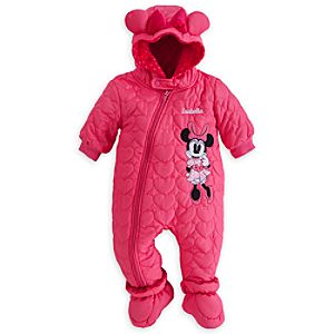 Minnie Mouse Hooded Snowsuit for Baby - Personalizable