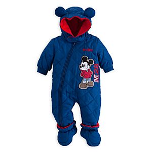 Mickey Mouse Hooded Snowsuit for Baby - Personalizable