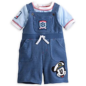 Mickey Mouse Tee and Dungaree Set for Baby