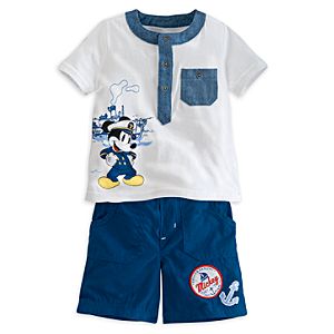 Mickey Mouse Knit Tee and Shorts Set for Baby