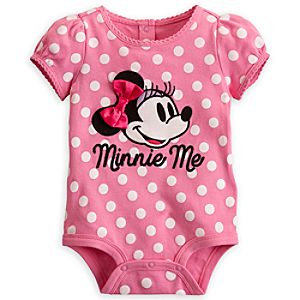 Minnie Mouse Polka Dot Disney Cuddly Bodysuit for Baby