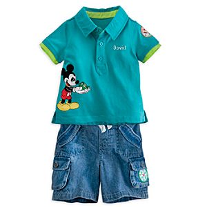 Mickey Mouse Polo and Shorts Set for Baby - Personalizable