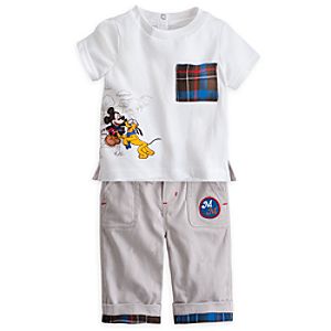 Mickey Mouse and Pluto Pants and Tee Set for Baby