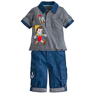 Pinocchio Polo and Pants Set for Baby